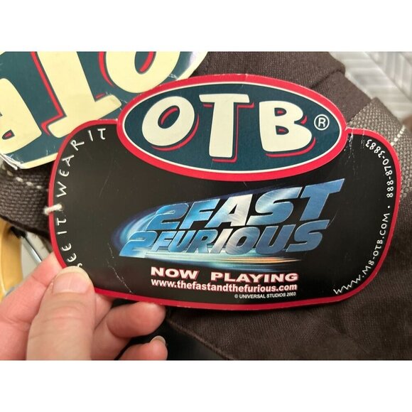 Vtg OTB Cargo Pants Brown Denim Carpenter Pants Hip Hop Baggy Skate - Picture 10 of 10